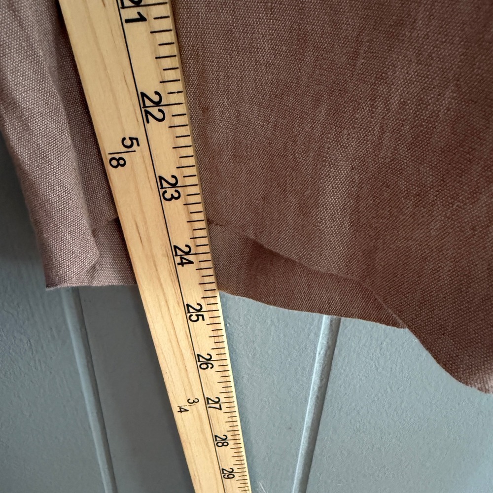 J. Jill Linen Stretch Tapered Pants XL Mauve Pink WPT218821 Rayon Spandex Blend - Picture 6 of 8